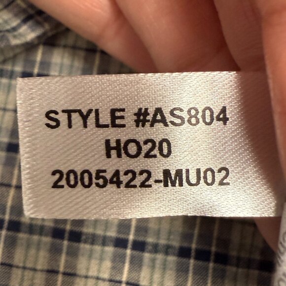 EUC Men's J. CREW Secret Wash Classic‎ Fit Tartan Plaid Shirt | Size L - Picture 11 of 12